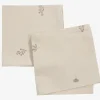 Stofserviet ENGFIOL 40x40 beige/grå 2 stk/pk