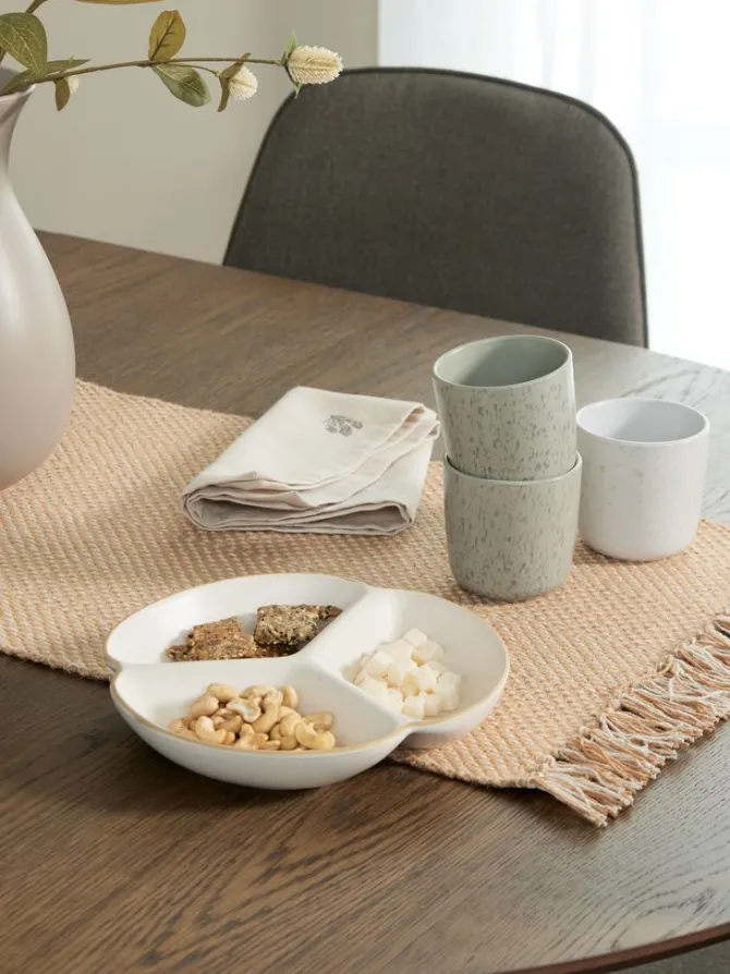 Stofserviet ENGFIOL 40x40 beige/grå 2 stk/pk