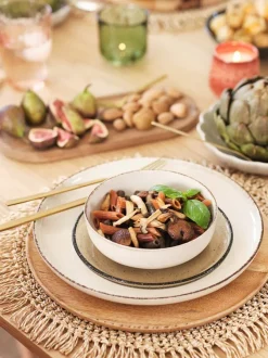 Tallerken FERDUS Ø27cm stentøj beige