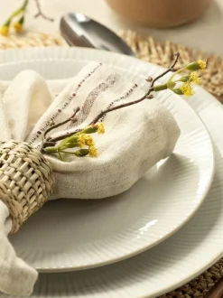 Tallerken STEFFEN Ø27cm lertøj hvid