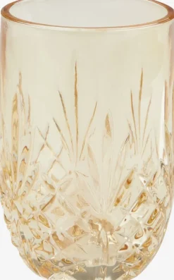 Tandbørsteholder EDSVALLA genanvendt glas gul