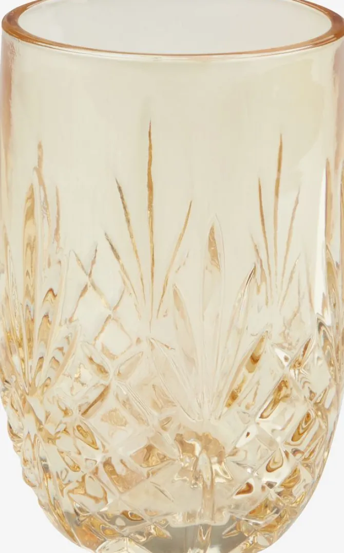 Tandbørsteholder EDSVALLA genanvendt glas gul