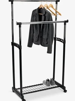 Tøjstativ GUDME dobbelt sort/krom