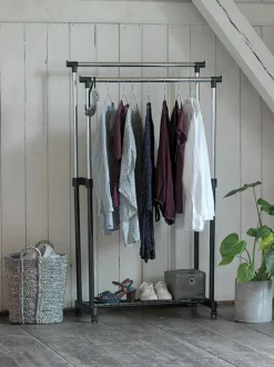 Tøjstativ GUDME dobbelt sort/krom