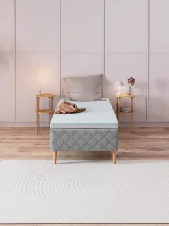 Topmadras 90x200 GOLD T110 hvid WELLPUR