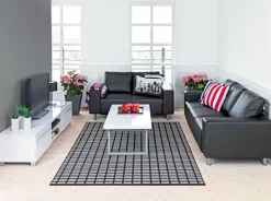 TV-bord AAKIRKEBY 2 skuffer 1 hylde hvid højglans