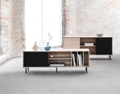 TV-bord FARSUND eg/sort