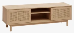 TV-bord HALMSTAD 2 skydelåger egefarve