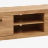 TV-bord LINTRUP 2 låger lys egefarve