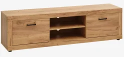 TV-bord LINTRUP 2 låger lys egefarve