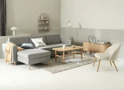 TV-bord LYNGVIG 120cm 2 jalousilåger natur eg