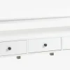 TV-bord NORDBY 3 skuffer hvid