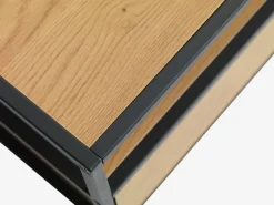 TV-bord TRAPPEDAL egefarve/sort