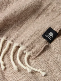 Uldplaid BRUNIA 130x170 beige