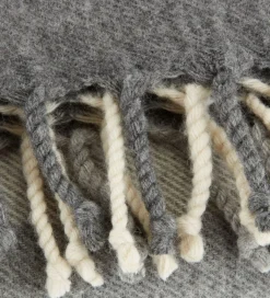 Uldplaid LUNDKARSE 130x170 grå/beige