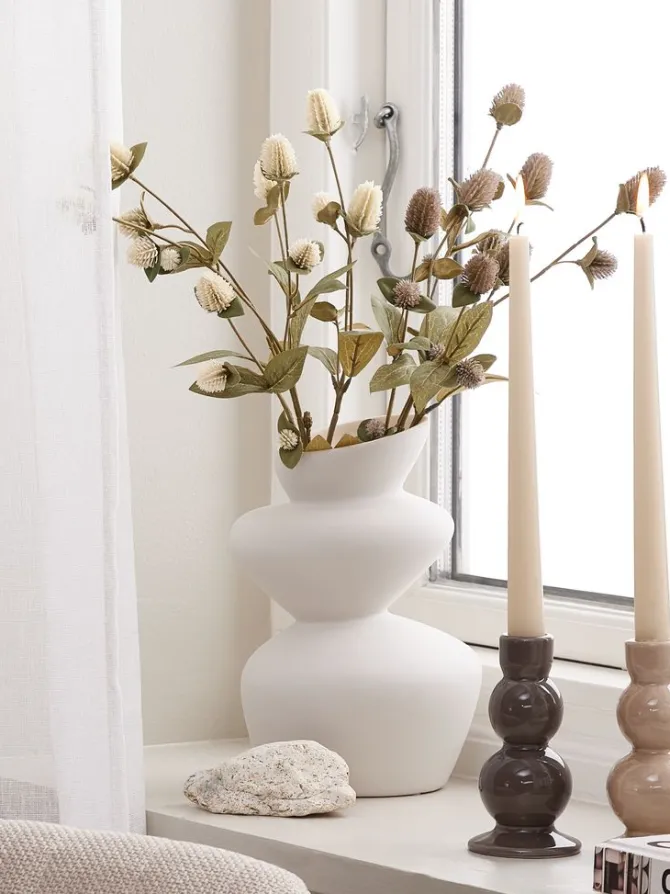 Vase BENNY B11xL16xH25cm hvid