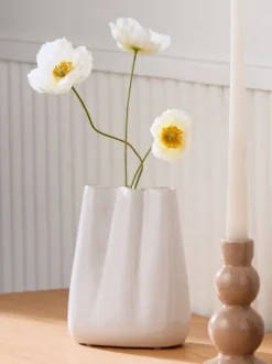 Vase CARLO B13xL8xH17cm grå