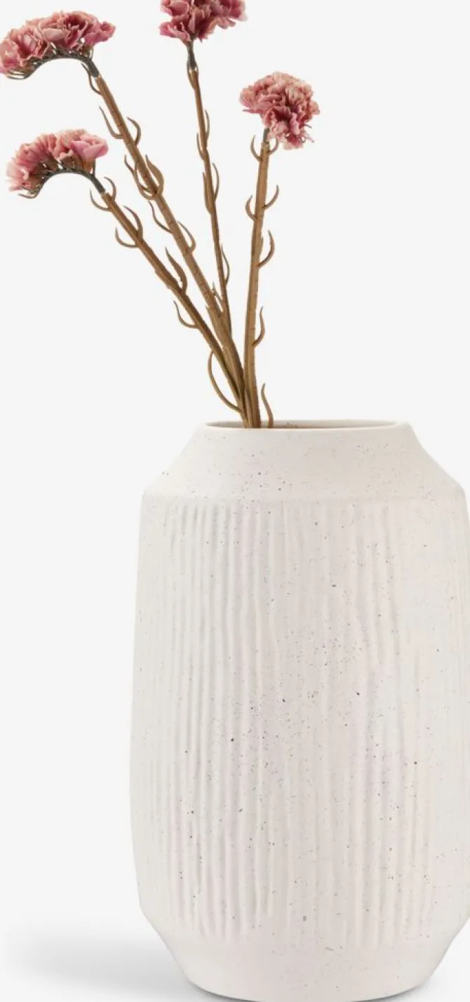 Vase CHRISTIAN Ø21xH33cm hvid