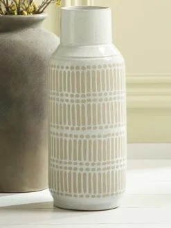 Vase GUSTAF Ø18xH47cm hvid