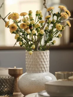 Vase INGBERT Ø15xH18cm hvid