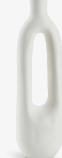 Vase INGEMAR B10xL8xH34cm hvid