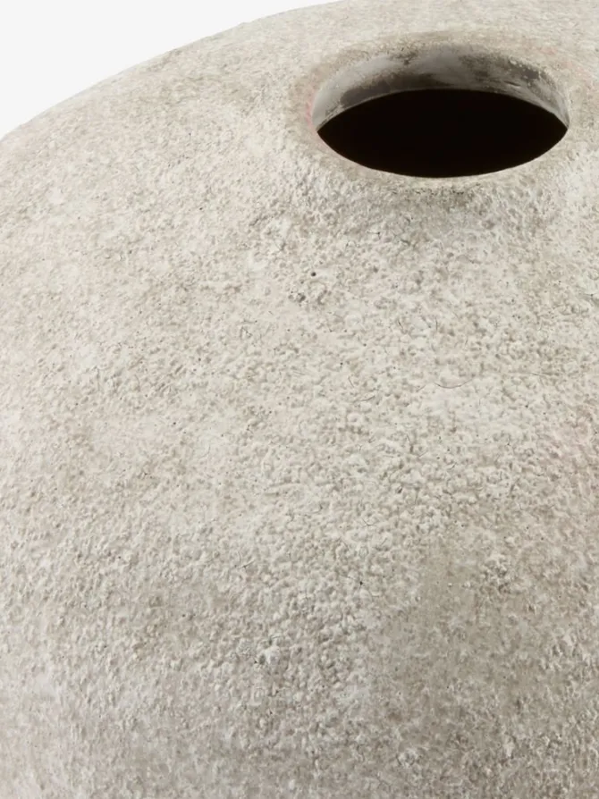 Vase IVAR Ø17xH21cm hvid/grå