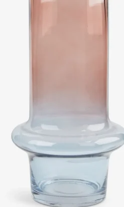 Vase KRIS Ø15xH26cm blå/rosa