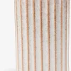 Vase LARSEN B11xL6xH18cm beige/terrakotta