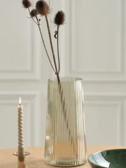 Vase ROY Ø16xH30cm khaki