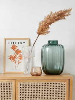 Vase RUNE Ø12xH25cm klar