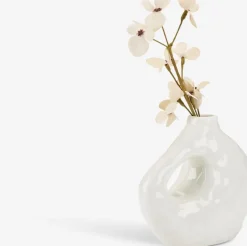 Vase SIGFRED B16xL7xH14cm hvid