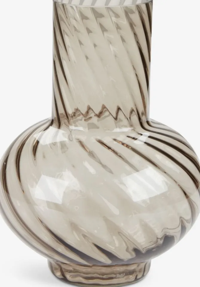 Vase VILLY Ø17xH23cm grå