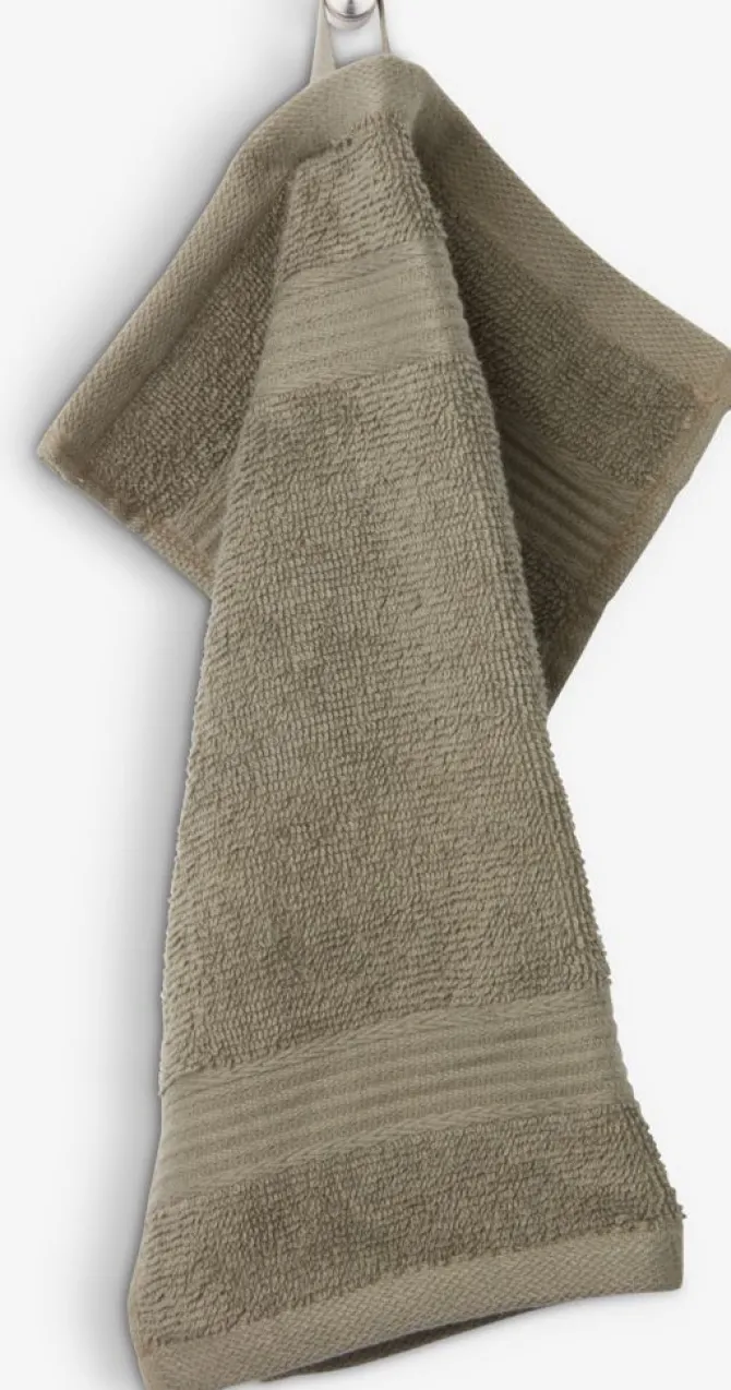 Vaskeklud KARLSTAD 28x30 oliven KRONBORG