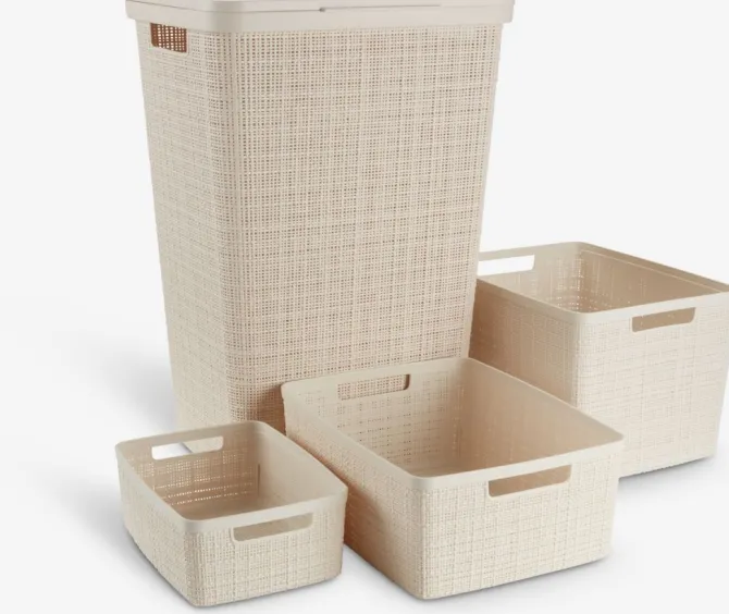 Vasketøjskurv JUTE B42xL34xH60cm 58L