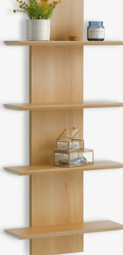 Væghylde BORUM 4 hylder egefarve