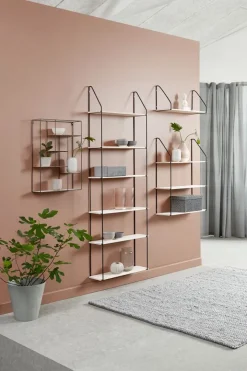 Væghylde HEJLSMINDE 3 hylder sort/natur