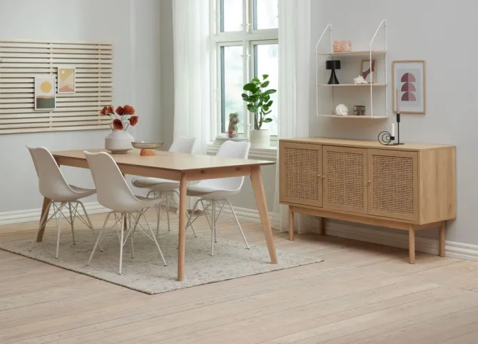 Væghylde HEJLSMINDE 3 hylder hvid/natur