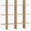 Væghylde KVISSEL 3 hylder bambus