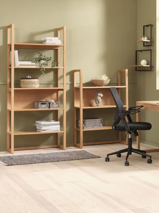 Væghylde TRAPPEDAL 2 stk/pk egefarve/sort