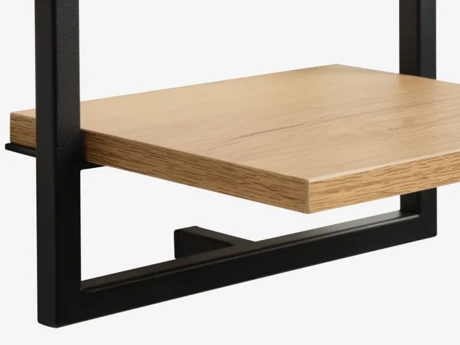 Væghylde TRAPPEDAL 2 stk/pk egefarve/sort