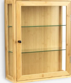 Vægskab RIBE 1 glaslåge natur