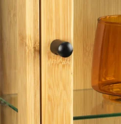 Vægskab RIBE 1 glaslåge natur