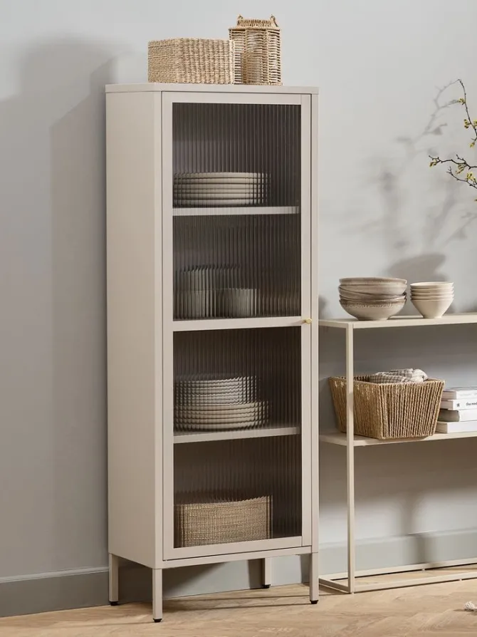 Vitrine HOPTRUP 1 låge beige