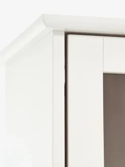 Vitrine KIRKEBY 2 låger hvid/egefarve