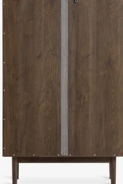 Vitrine VESTERBY lav 2 låger mørk eg