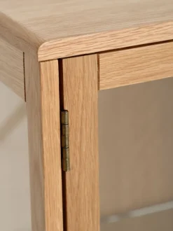 Vitrine VESTERBY lav 2 låger eg natur