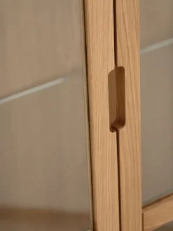 Vitrine VESTERBY lav 2 låger eg natur