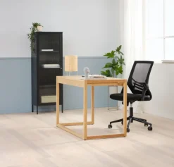 Vitrineskab HOPTRUP 1 låge sort stål