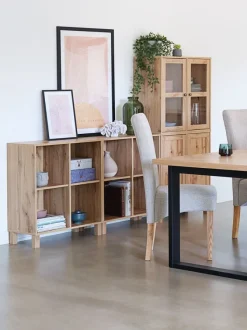 Vitrineskab SKALS glaslåger eg