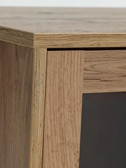 Vitrineskab SKALS glaslåger eg